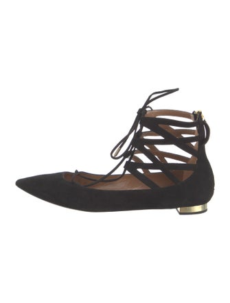 Aquazzura Suede Ballet Flats