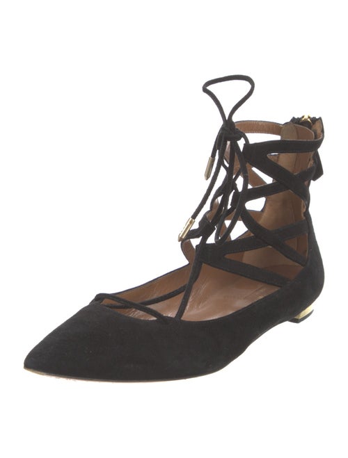 Aquazzura Suede Ballet Flats