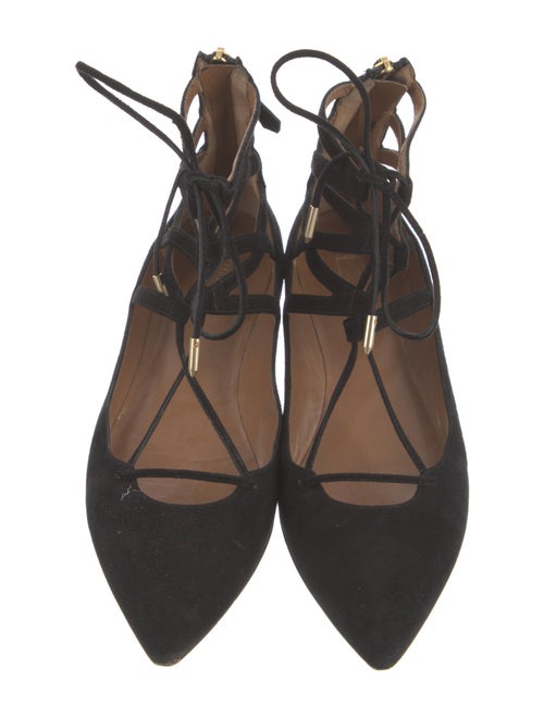 Aquazzura Suede Ballet Flats