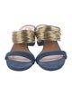 Aquazzura Denim Slides