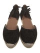 Aquazzura Suede Tassel Accents Espadrilles
