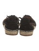 Aquazzura Suede Tassel Accents Espadrilles