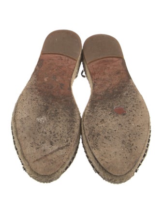 Aquazzura Suede Tassel Accents Espadrilles