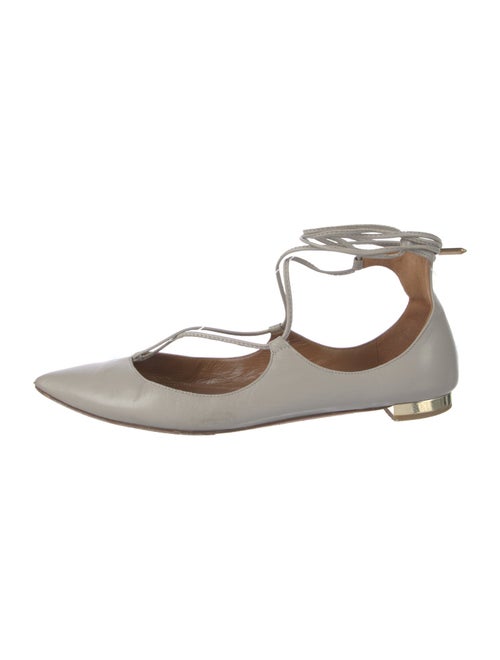 Aquazzura Leather Flats