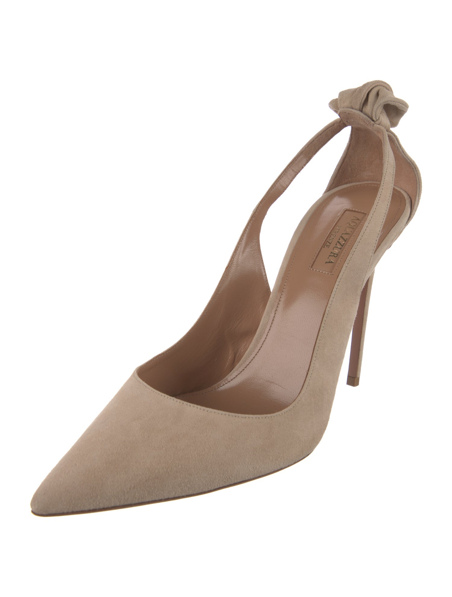 Aquazzura Suede Slingback Pumps