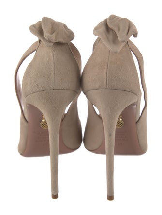Aquazzura Suede Slingback Pumps