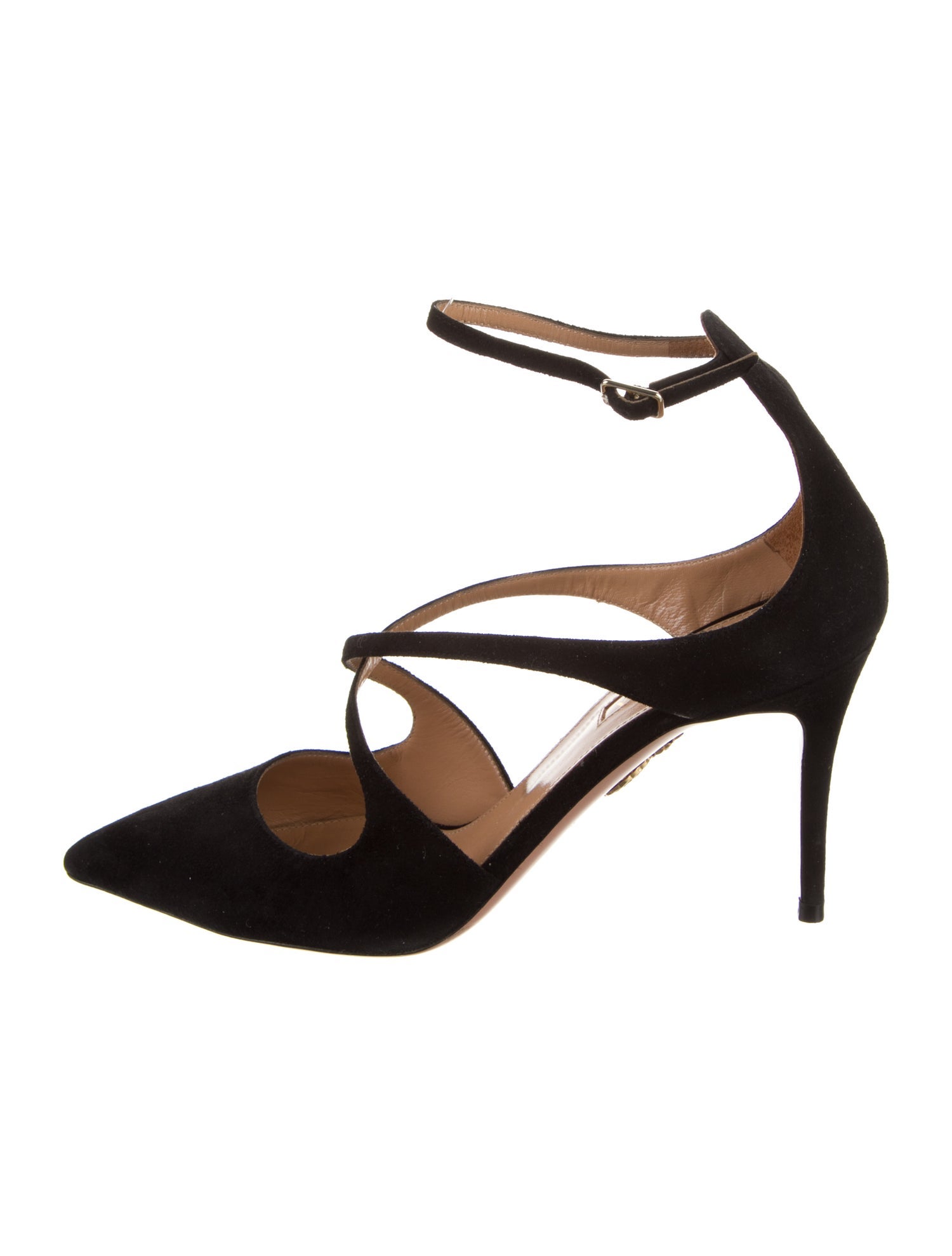 Aquazzura Suede D'Orsay Pumps