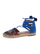 Aquazzura Suede Printed Espadrilles