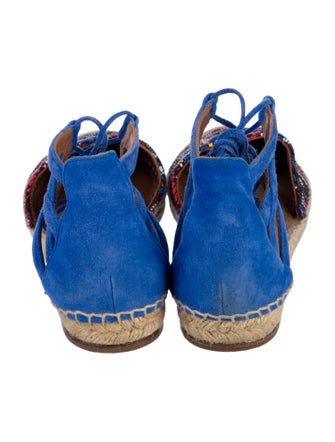 Aquazzura Suede Printed Espadrilles