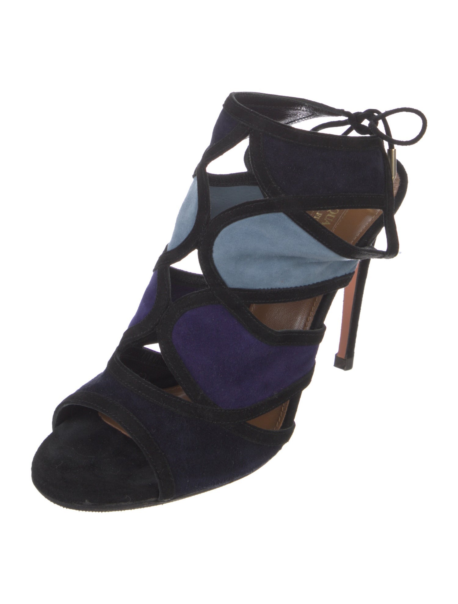 Aquazzura Suede Slingback Sandals