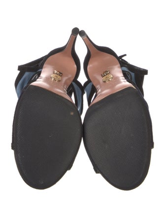 Aquazzura Suede Slingback Sandals