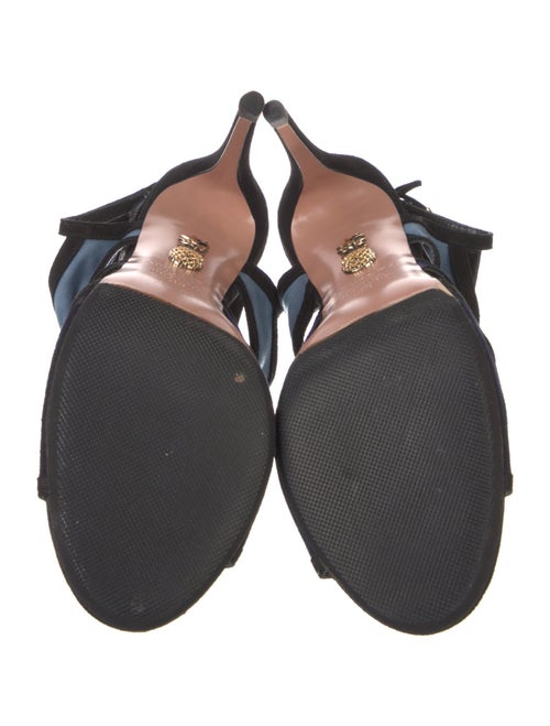 Aquazzura Suede Slingback Sandals