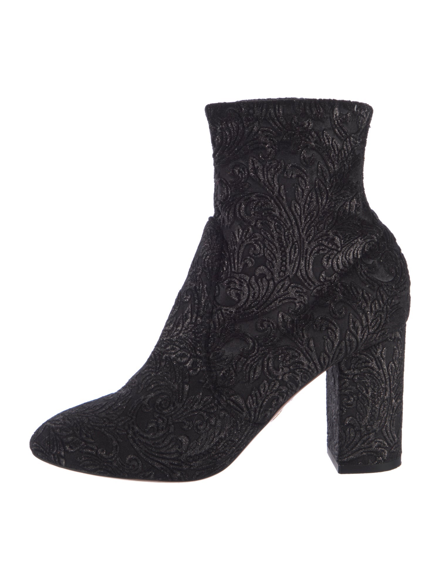 Aquazzura Velvet Sock Boots
