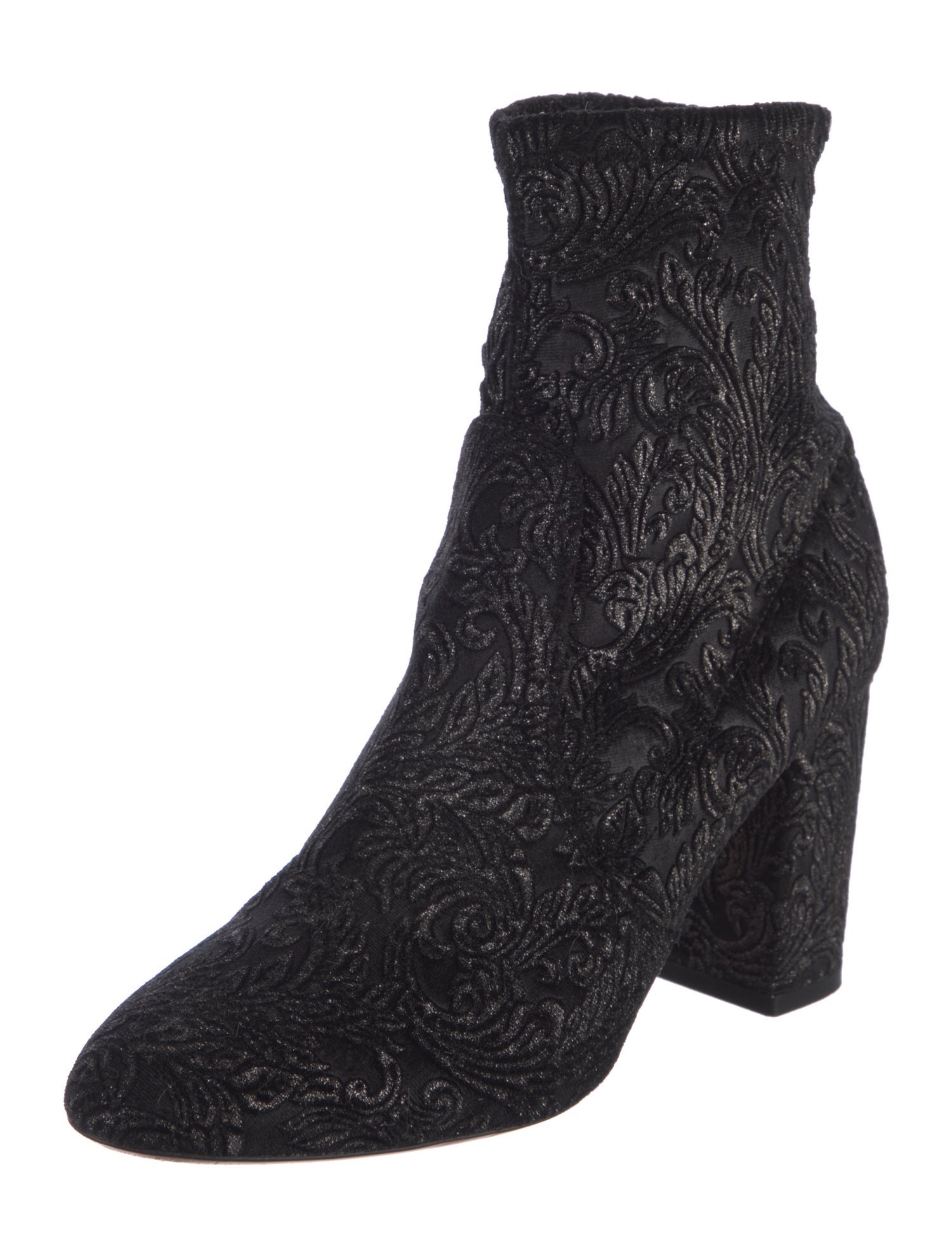 Aquazzura Velvet Sock Boots
