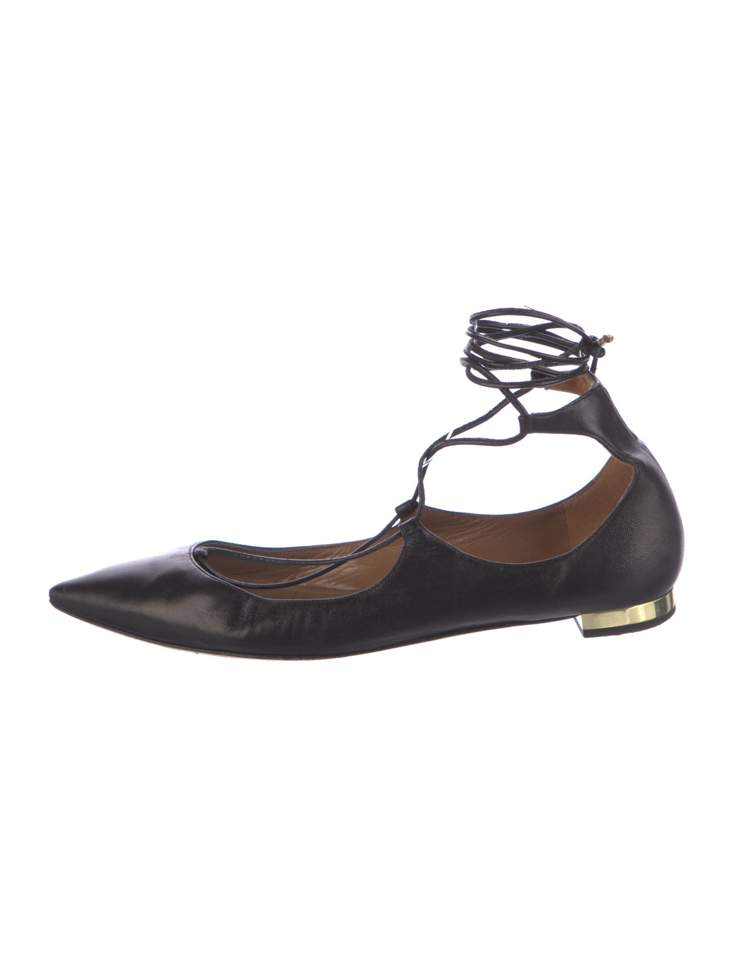 Aquazzura Leather Ballet Flats
