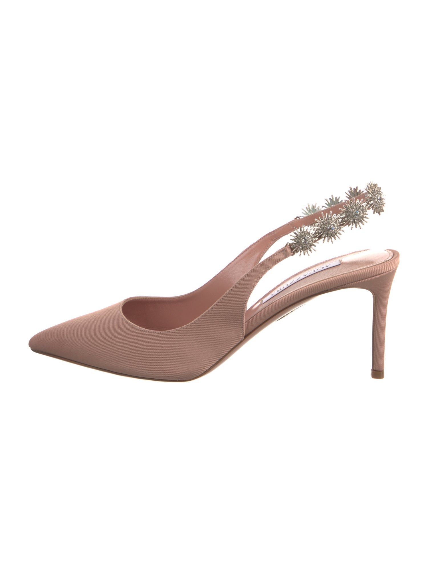 Aquazzura Crystal Embellishments Slingback Pumps w/ Tags