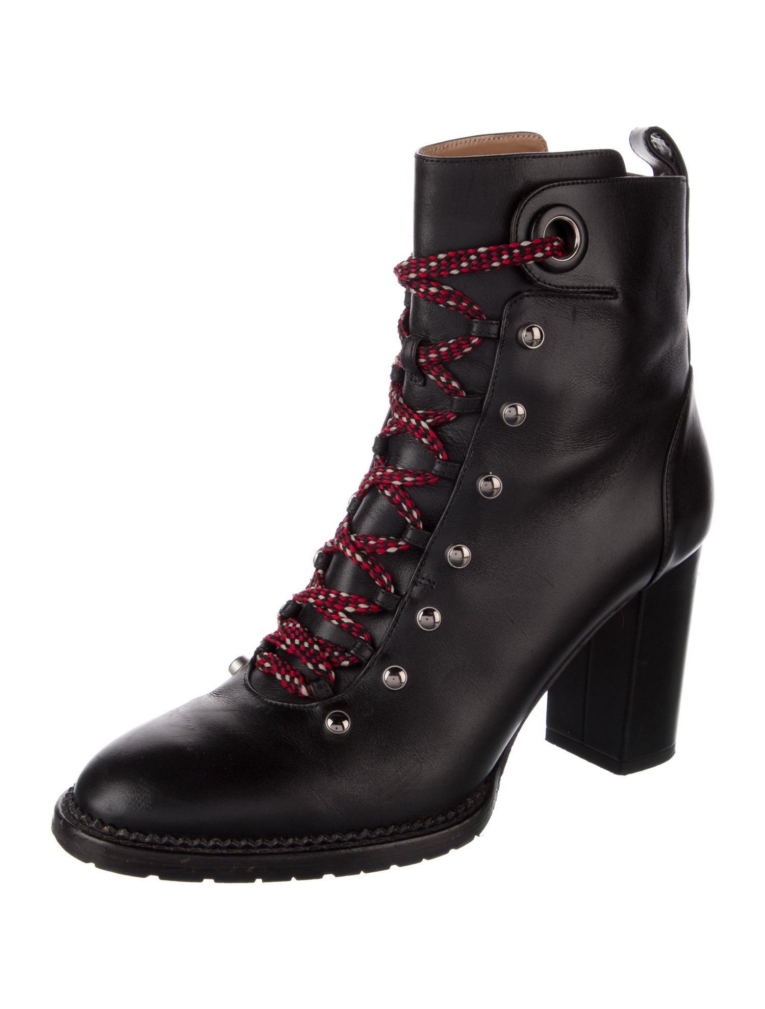 Aquazzura Leather Lace-Up Boots
