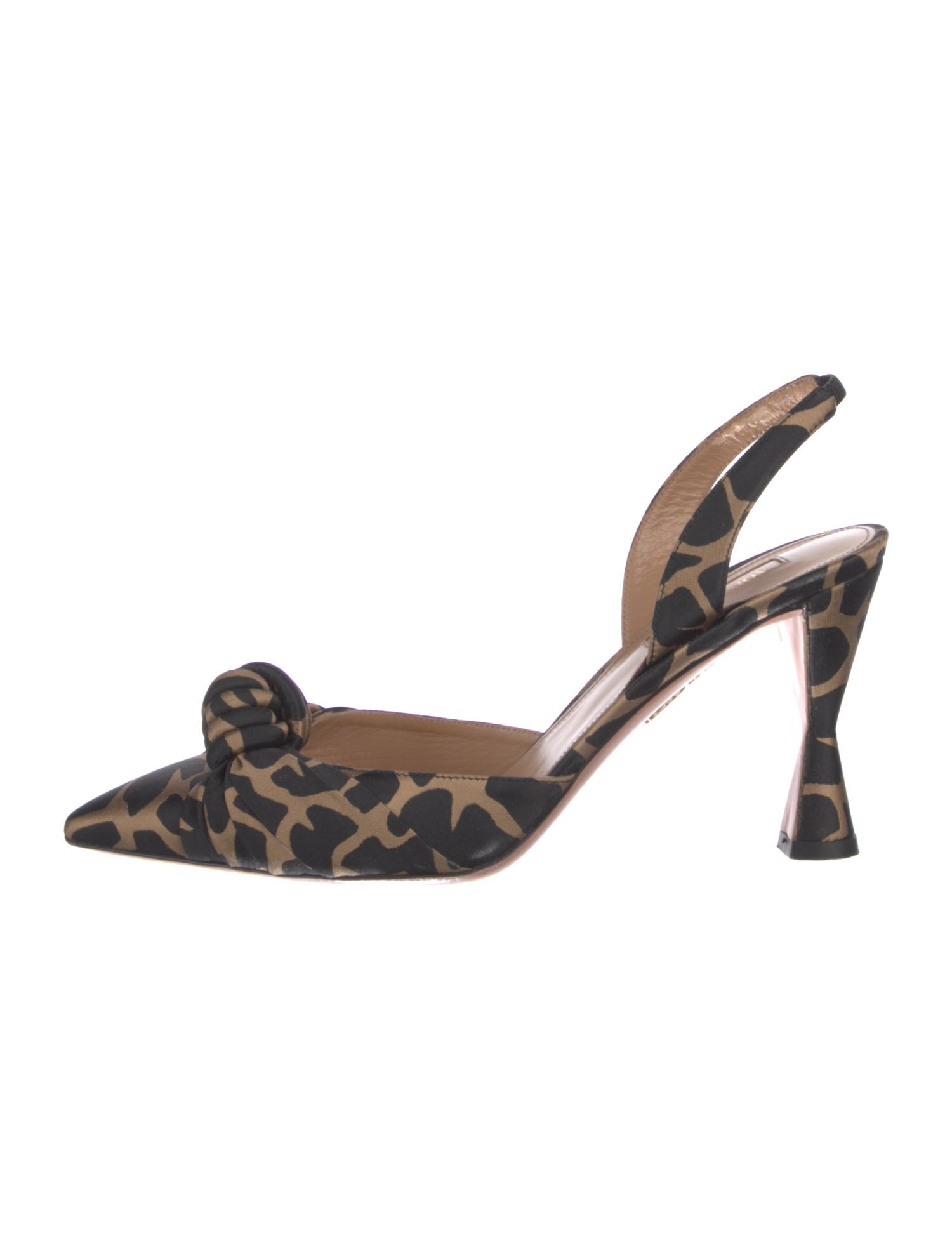 Aquazzura Animal Print Slingback Pumps