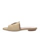 Aquazzura Suede Cutout Accent Slides