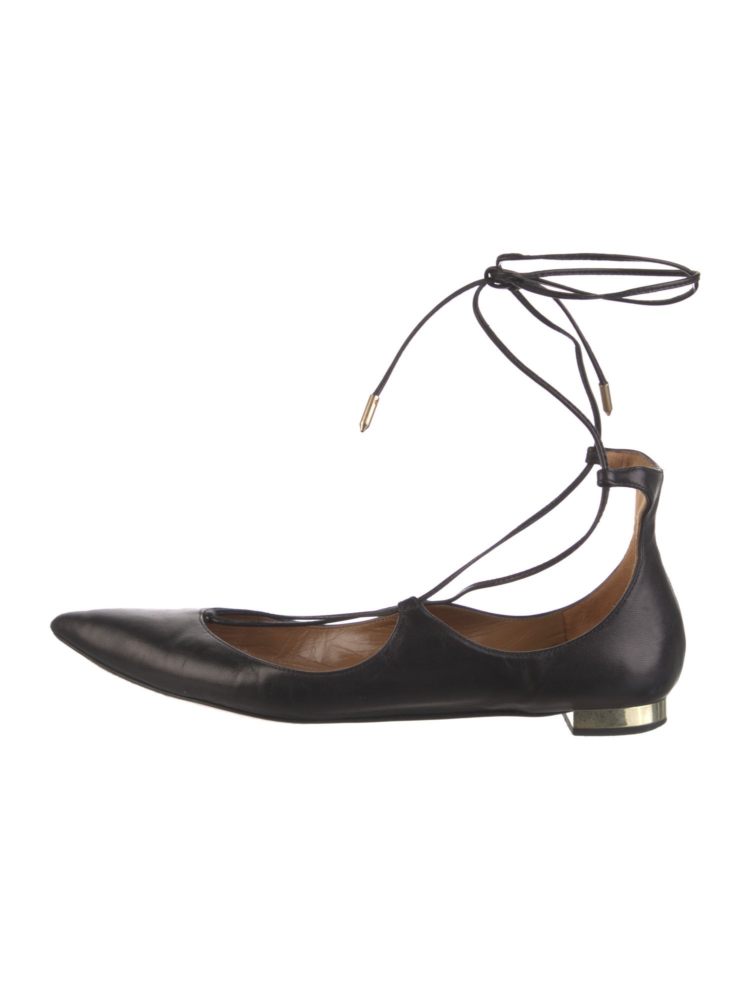 Aquazzura Leather Flats