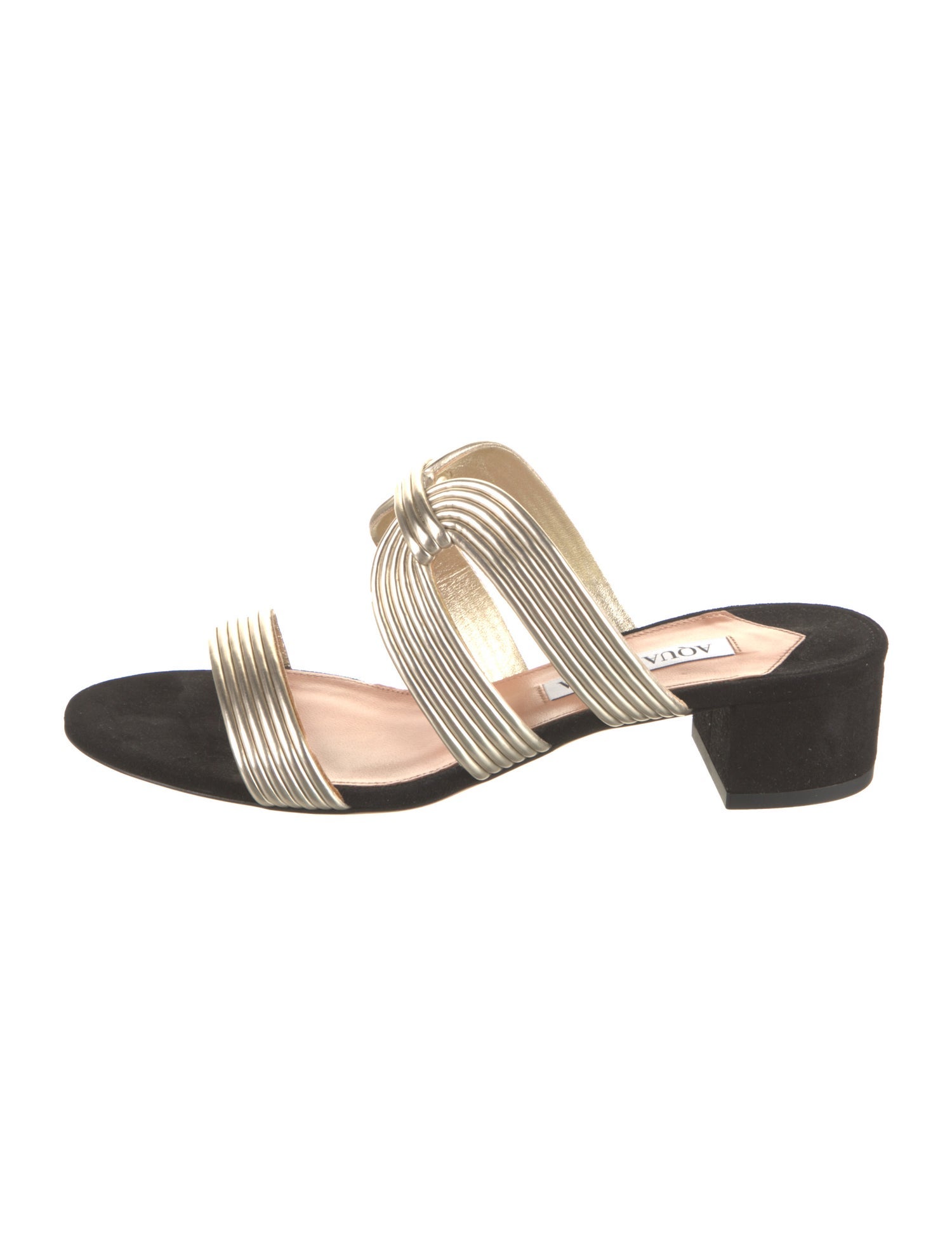 Aquazzura Leather Slides