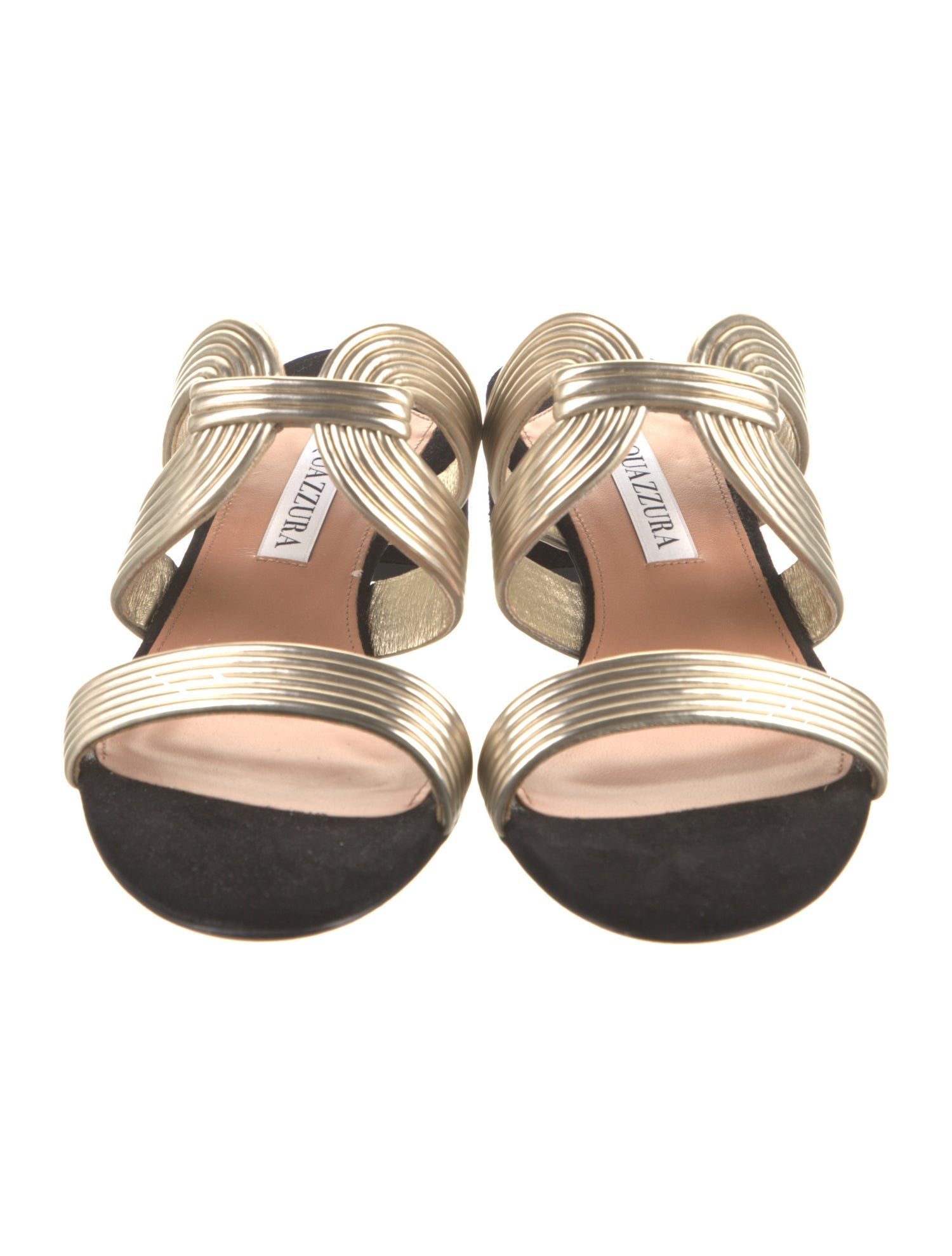 Aquazzura Leather Slides