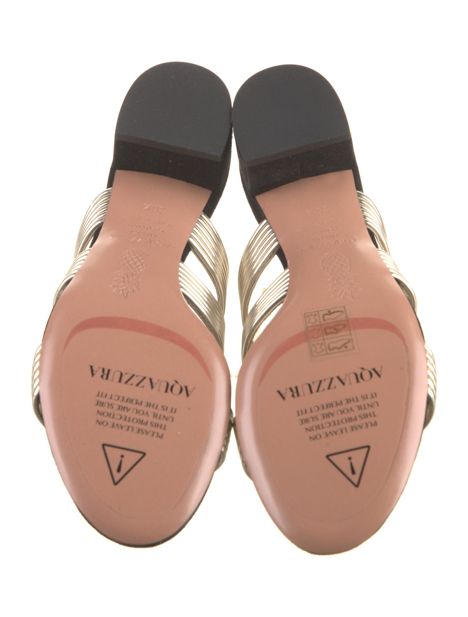 Aquazzura Leather Slides