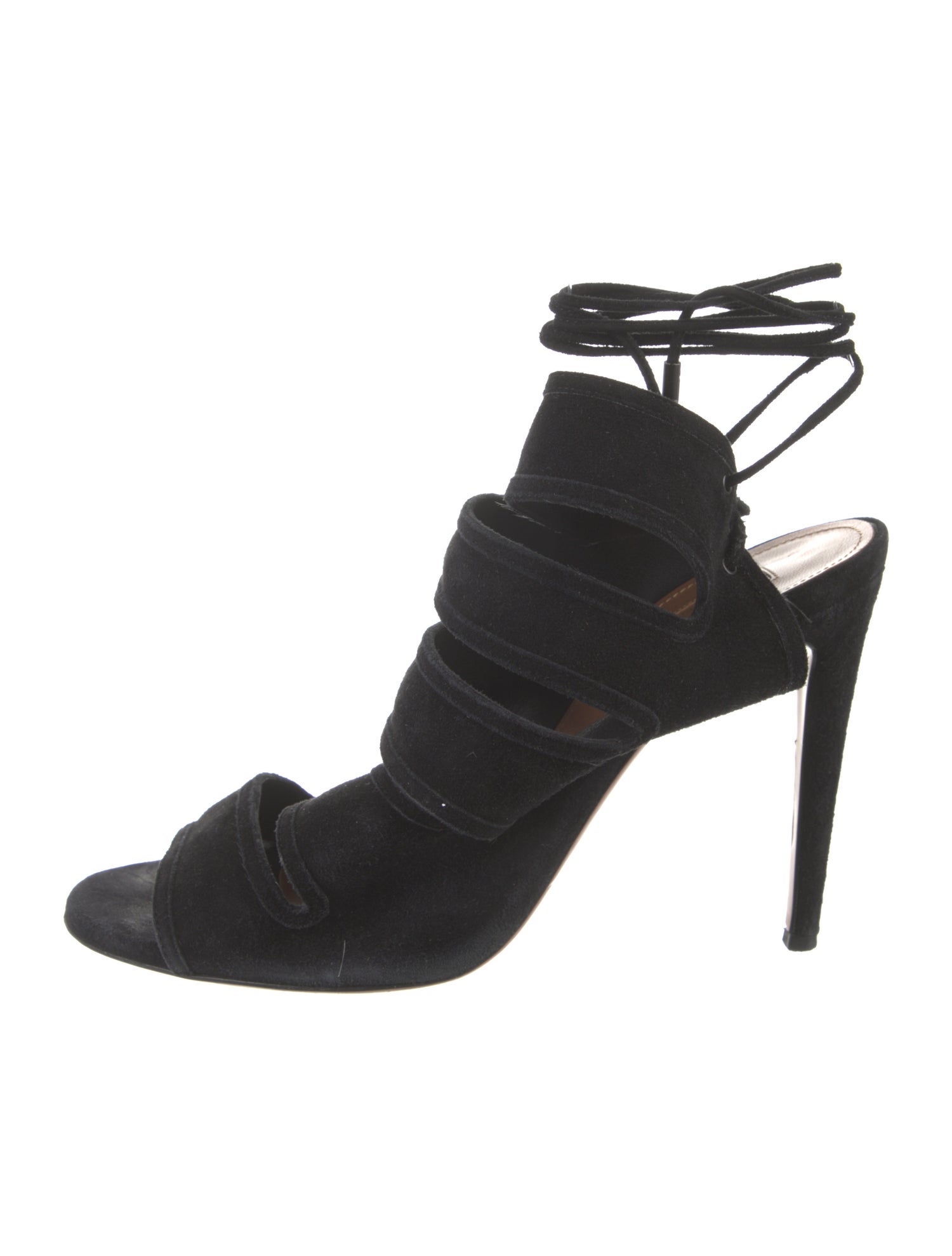 Aquazzura Suede Cutout Accent Gladiator Sandals