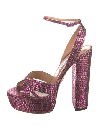 Aquazzura Striped Sandals