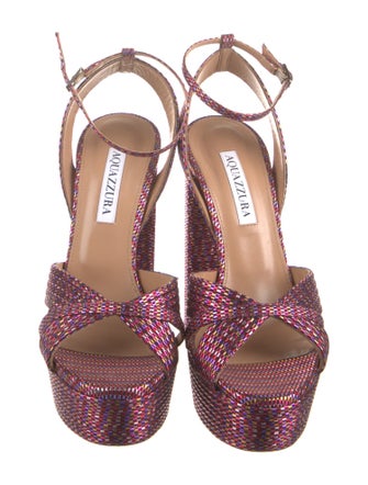 Aquazzura Striped Sandals