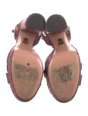 Aquazzura Striped Sandals