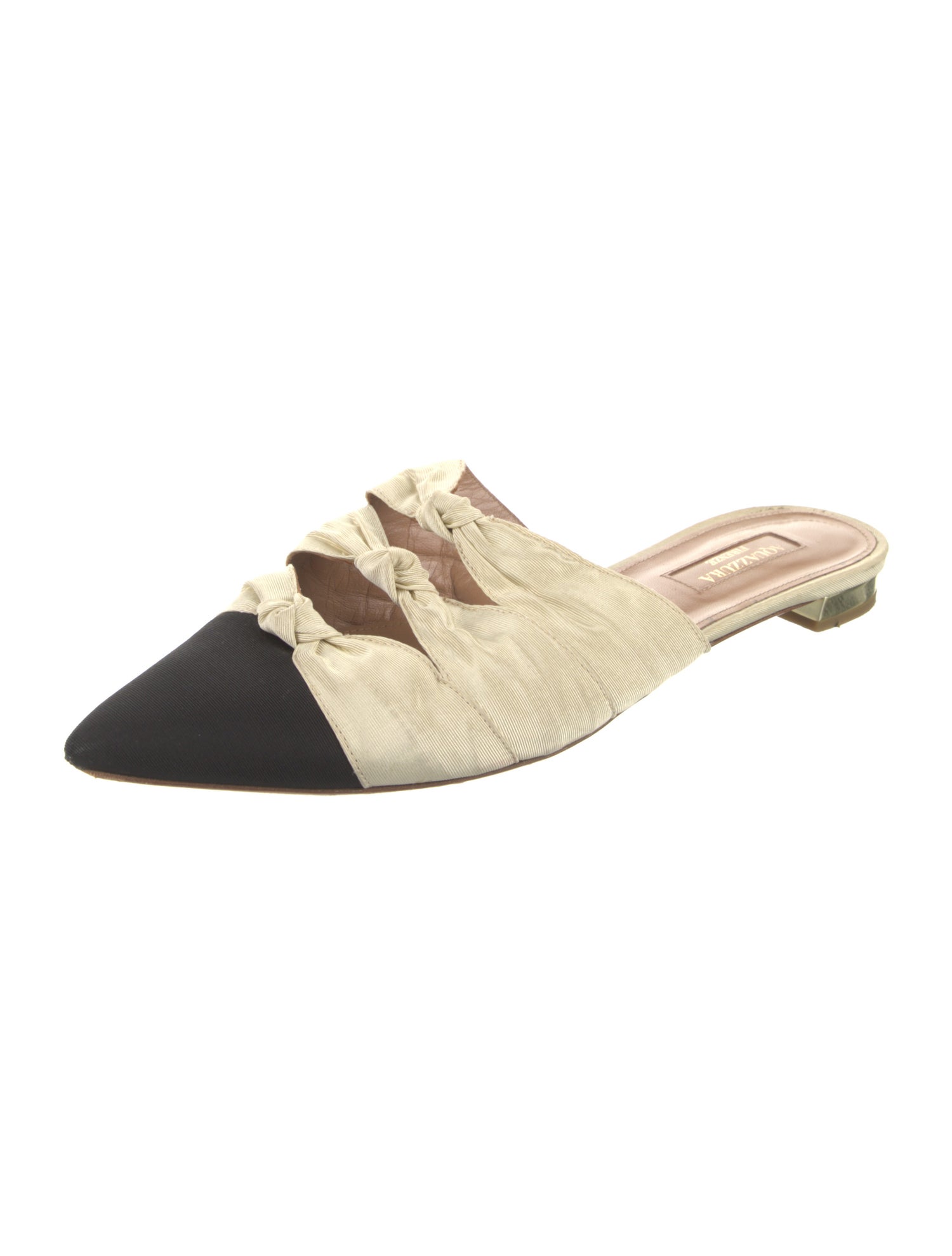 Aquazzura Colorblock Pattern Mules