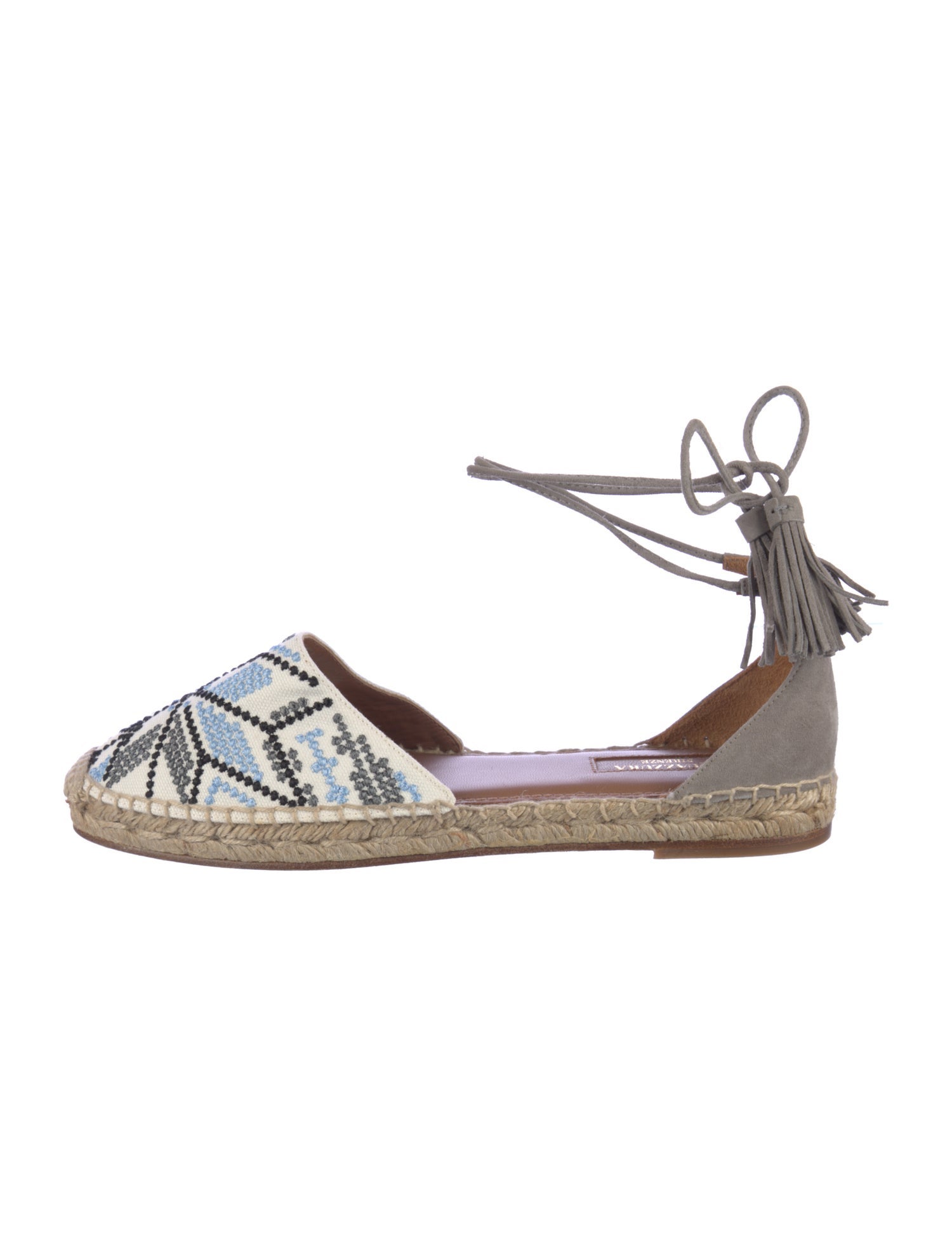 Aquazzura Canvas Printed Espadrilles