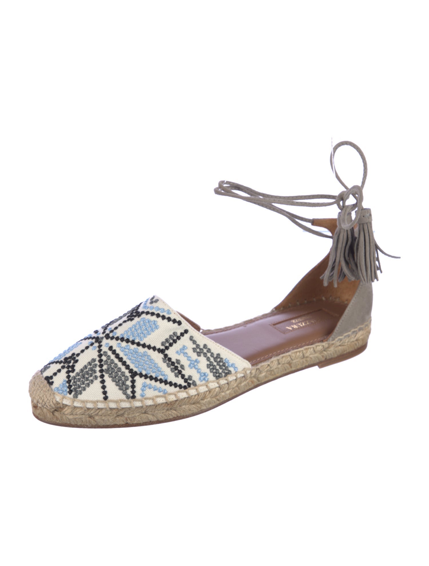 Aquazzura Canvas Printed Espadrilles