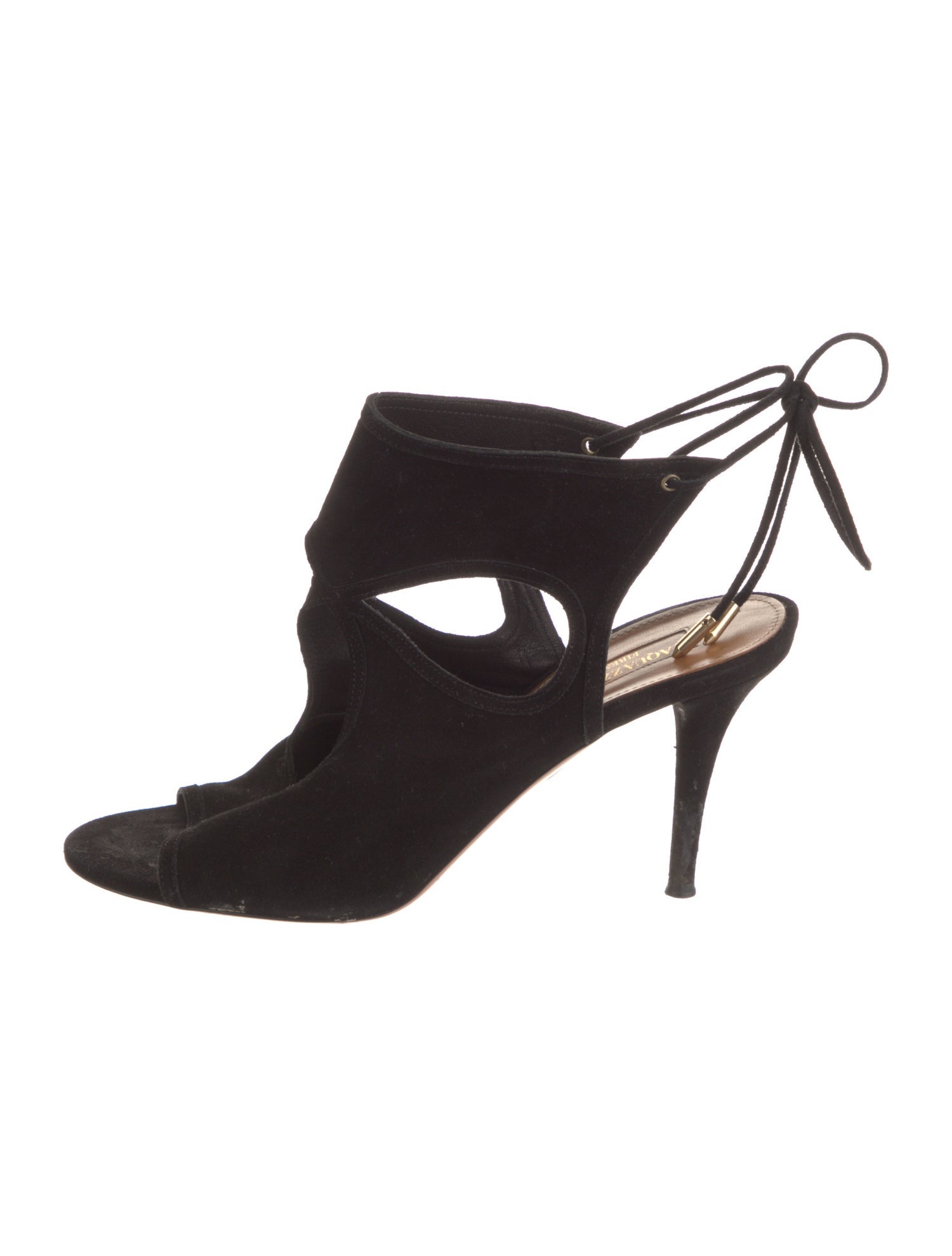 Aquazzura Suede Slingback Pumps