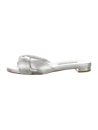 Aquazzura Leather Slides
