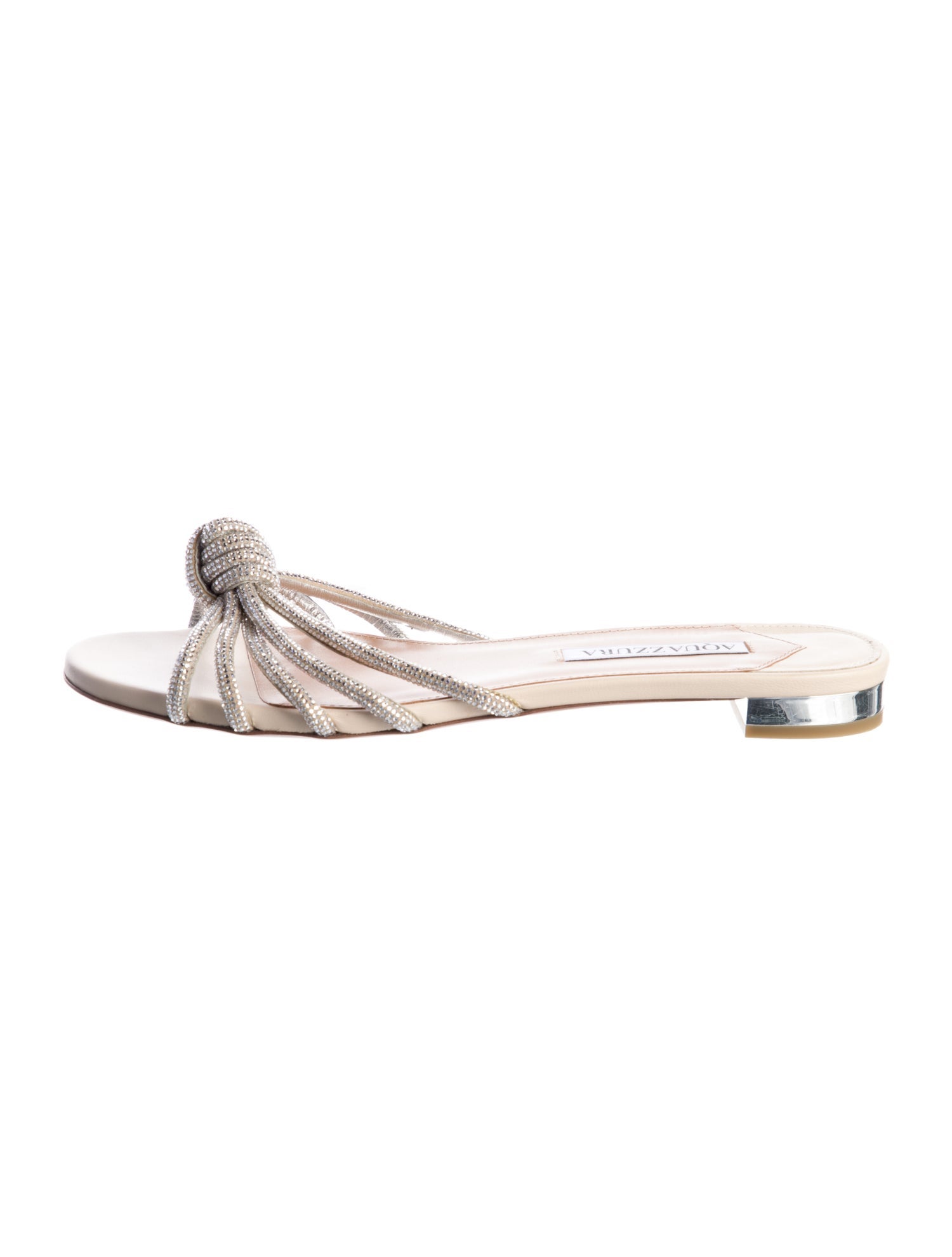 Aquazzura Crystal Crystal Embellishments Slides