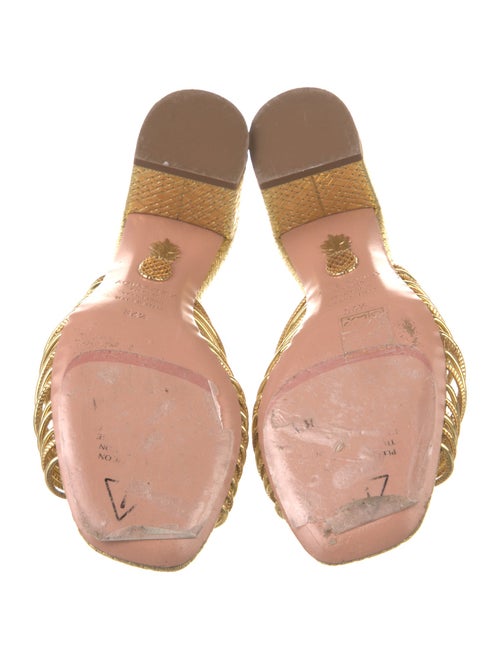 Aquazzura Patent Leather Slides