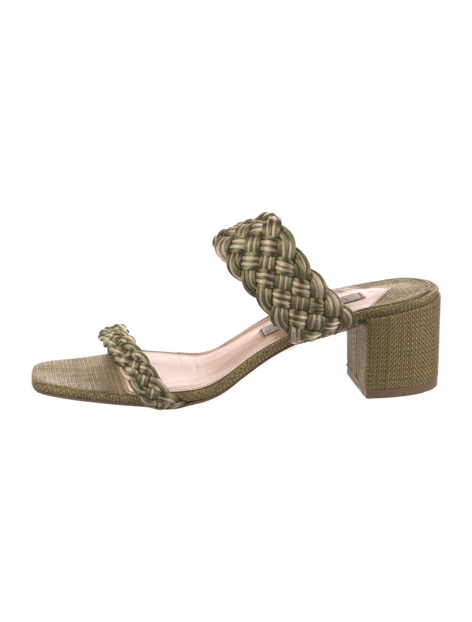 Aquazzura Braided Accents Slides