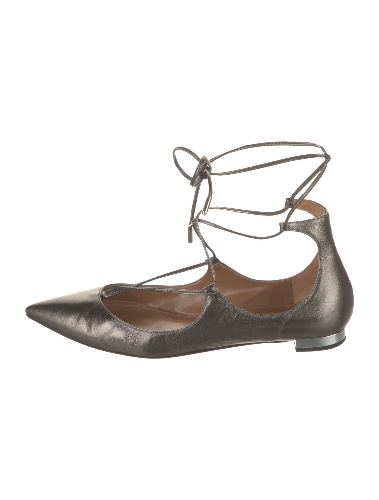 Aquazzura Leather Flats