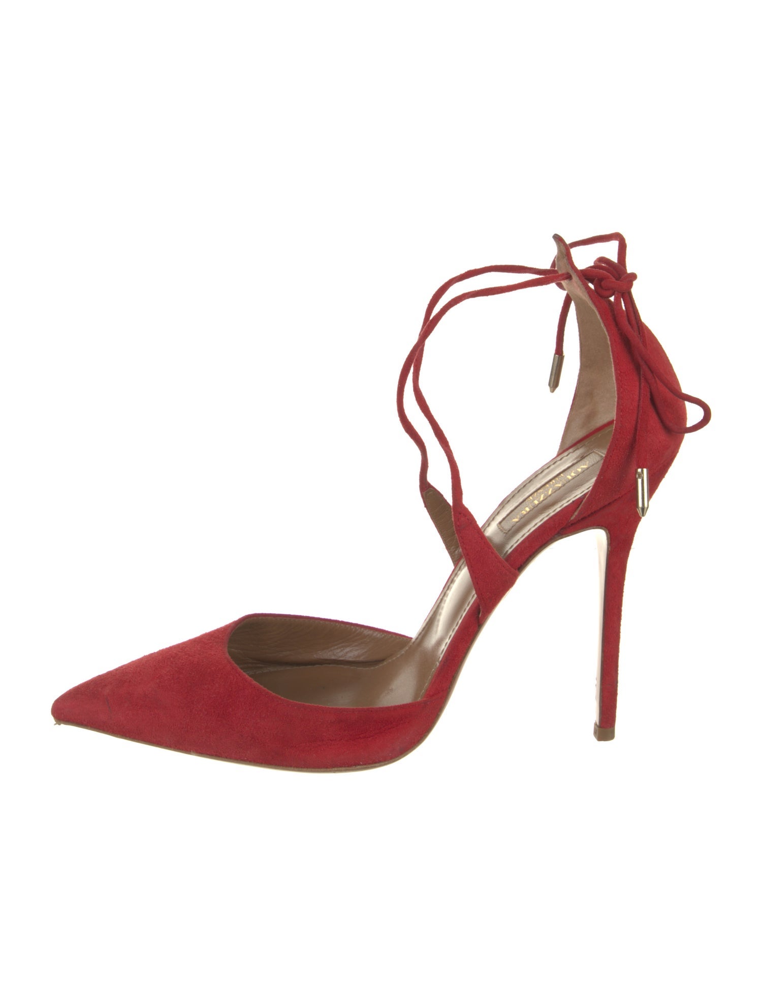 Aquazzura Suede D'Orsay Pumps