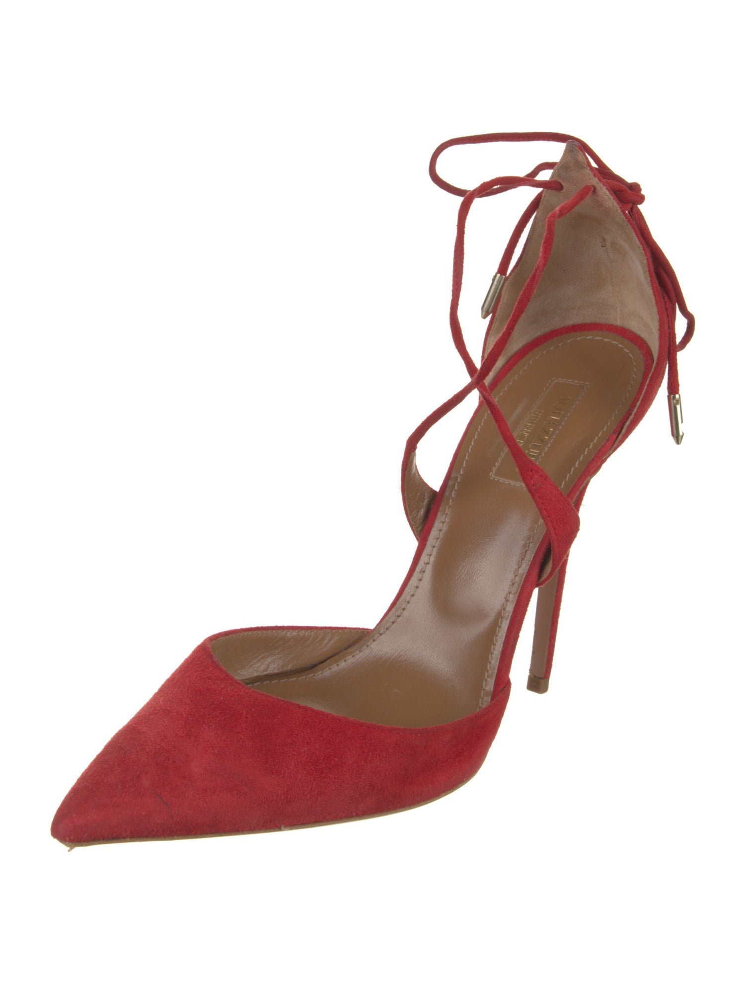 Aquazzura Suede D'Orsay Pumps