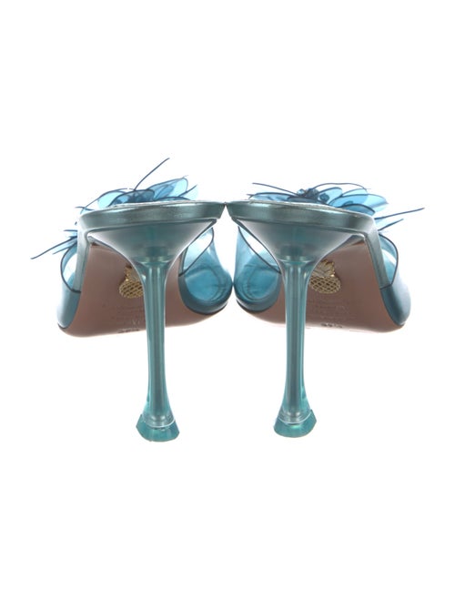 Aquazzura PVC Crystal Embellishments Slides