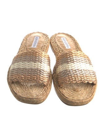 Aquazzura Colorblock Pattern Espadrilles