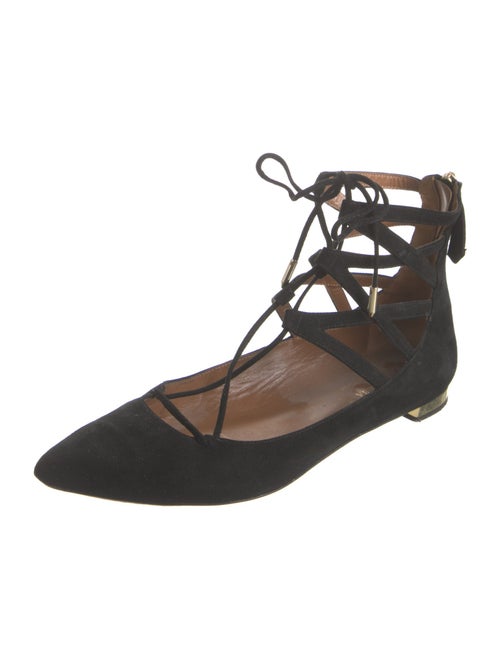 Aquazzura Suede Flats