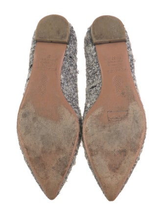 Aquazzura Tweed Ballet Flats