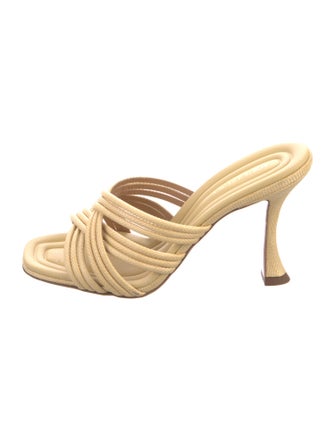 Aquazzura Raffia Slides