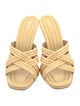 Aquazzura Raffia Slides