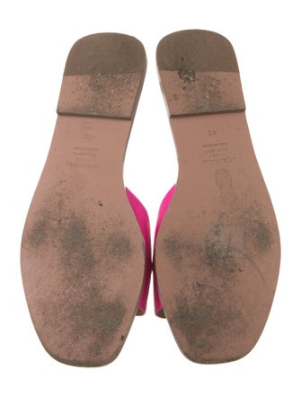 Aquazzura Colorblock Pattern Slides