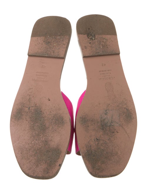 Aquazzura Colorblock Pattern Slides